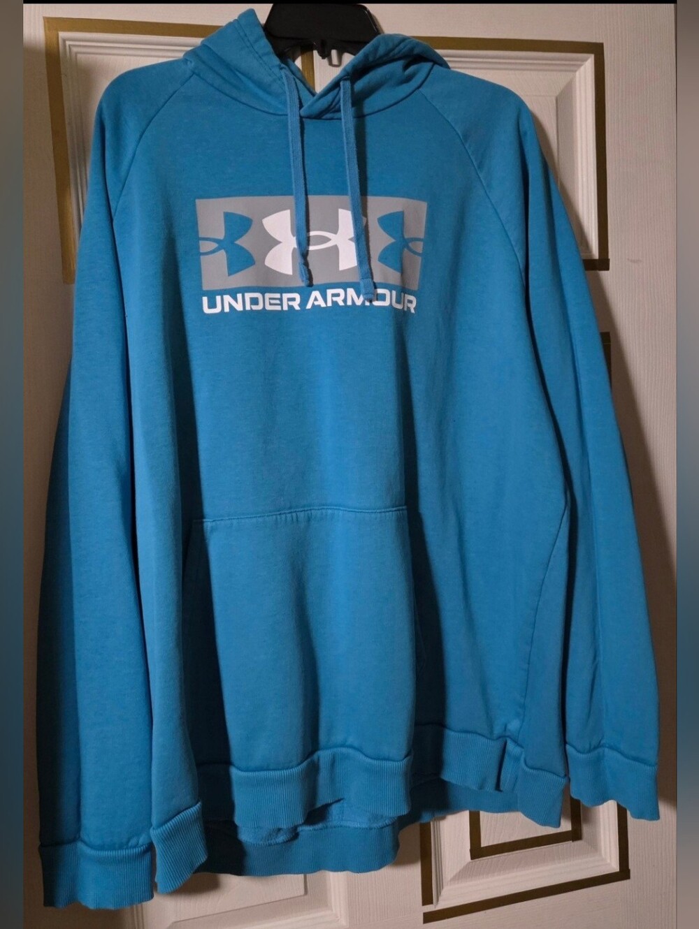 Under Armour Men's Blue Pullover Hoodie with Logo